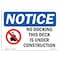 Signmission OSHA Notice, 5" Height, No Docking This Dock Is Under Sign With Symbol, 7" X 5", Landscape OS-NS-D-57-L-14484 - alternate 1
